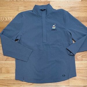 OGIO golf pull over.  Gray Long Sleeve Pullover with Embroidered Logo.